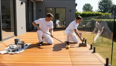 Professional deck staining and wood sealing by expert painters in San Diego, CA