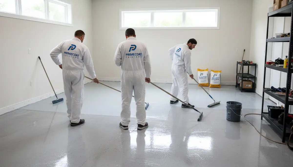 Professional epoxy garage floor coating in San Diego, CA by local house painting experts