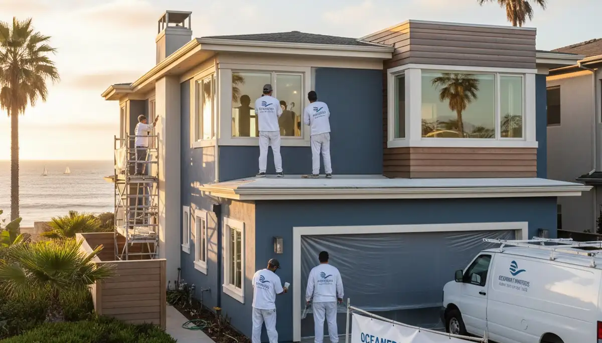 San Diego, CA house painters providing professional interior and exterior painting services