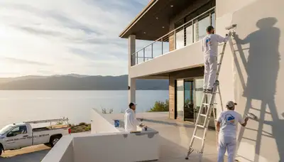 San Diego, CA house painter providing professional residential painting services