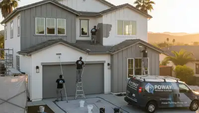 San Diego, CA house painters providing professional interior and exterior painting services