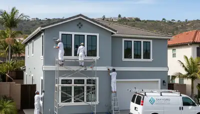 Professional house painting service in San Diego, CA for residential exterior painting projects