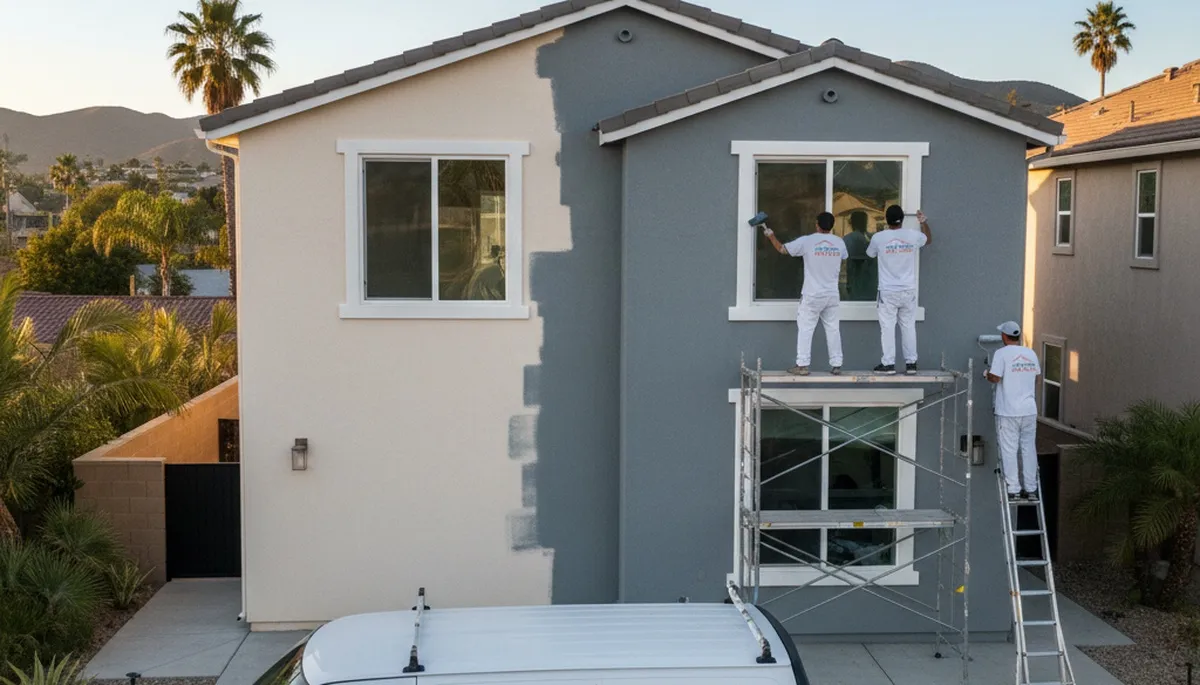 San Diego, CA house painters providing professional residential painting services