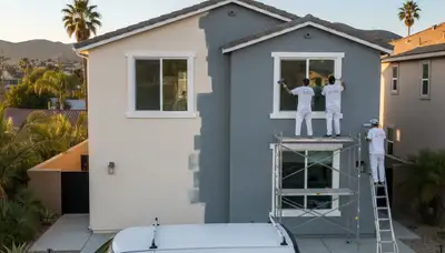 San Diego, CA house painters providing professional residential painting services