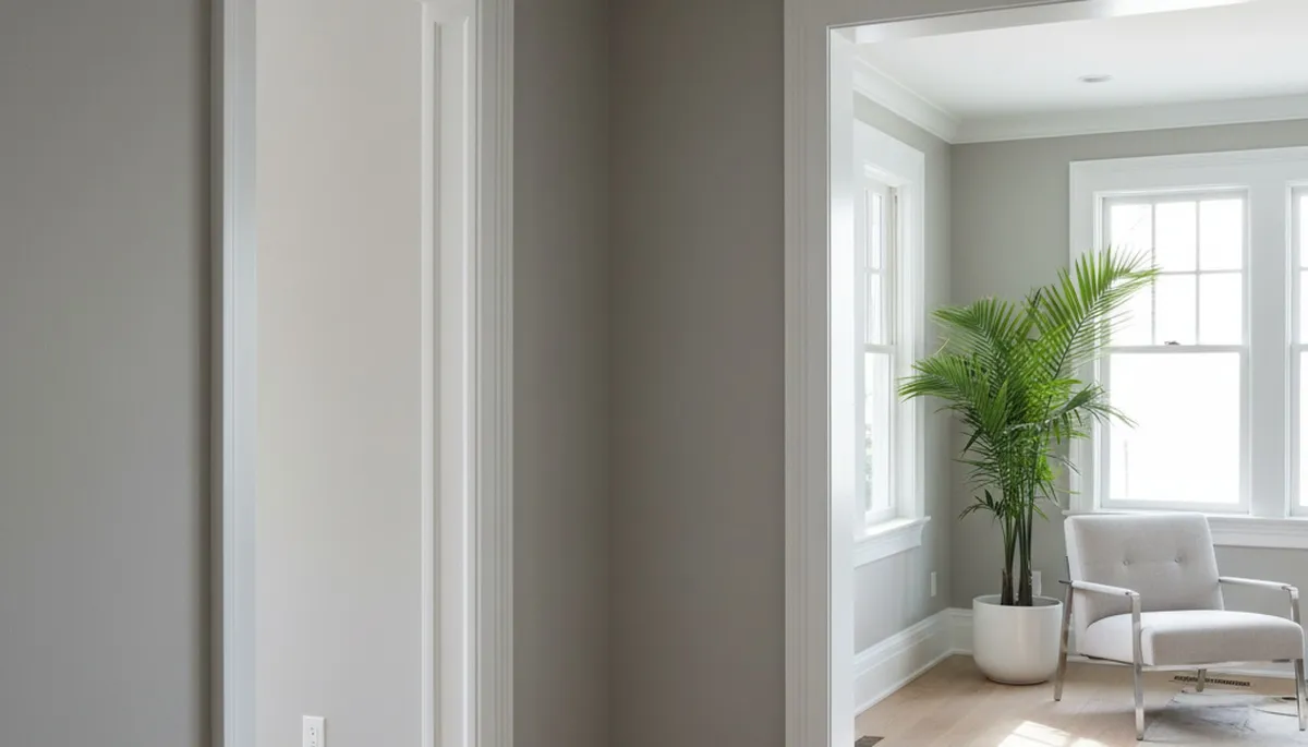 Interior trim painting in San Diego, CA showcasing precise lines and expert house painter detailing